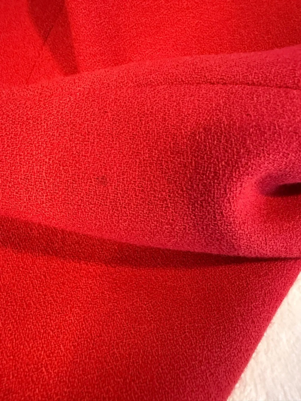 Vintage Europa Collection Diffusion Red 100% Wool Blazer / Suit Jacket 40/42